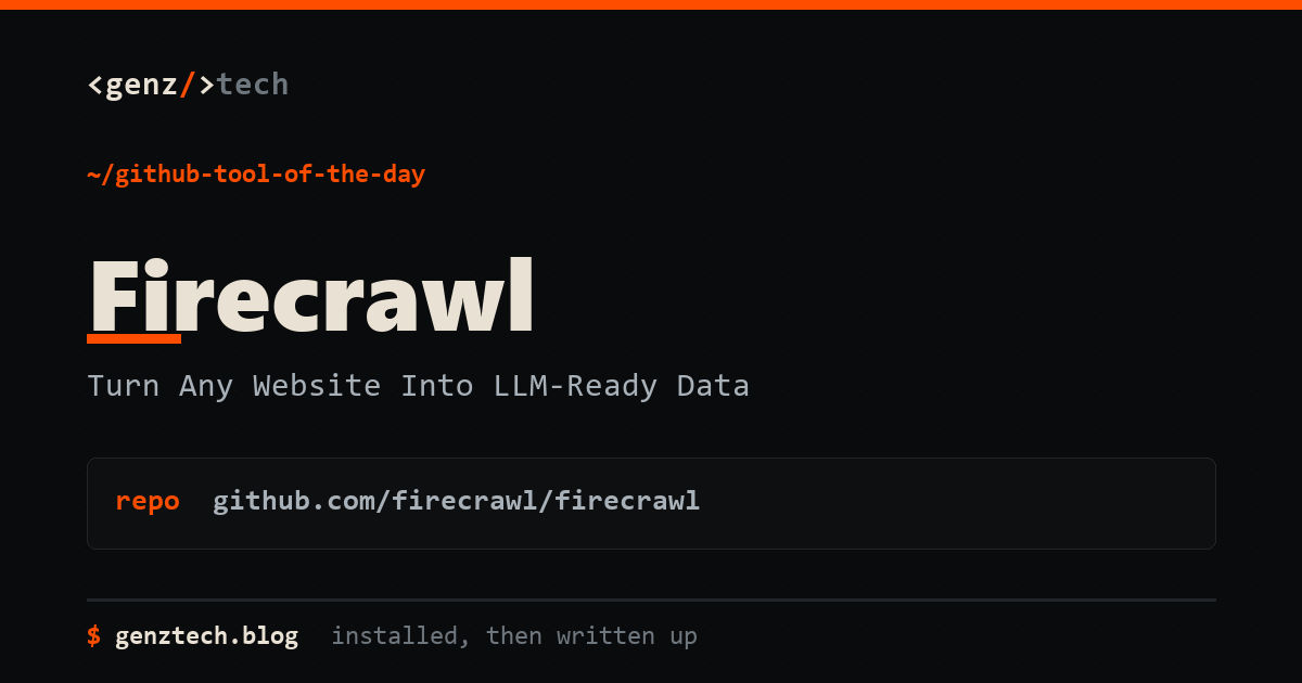 Firecrawl Setup: Turn Any Website Into LLM-Ready Data, Tutorials explainer