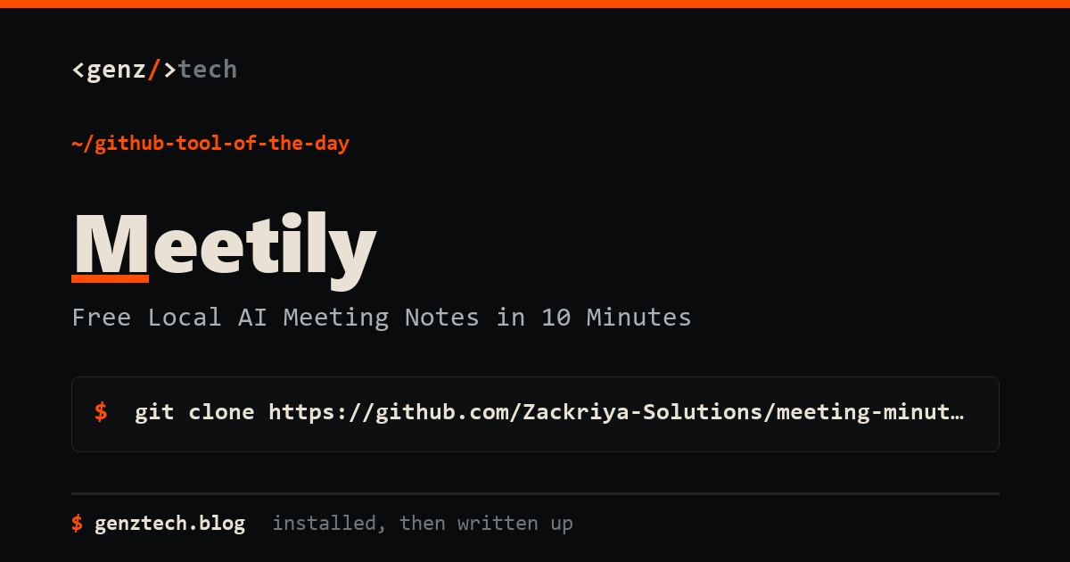 Meetily Setup: Free Local AI Meeting Notes in 10 Minutes, Tutorials explainer