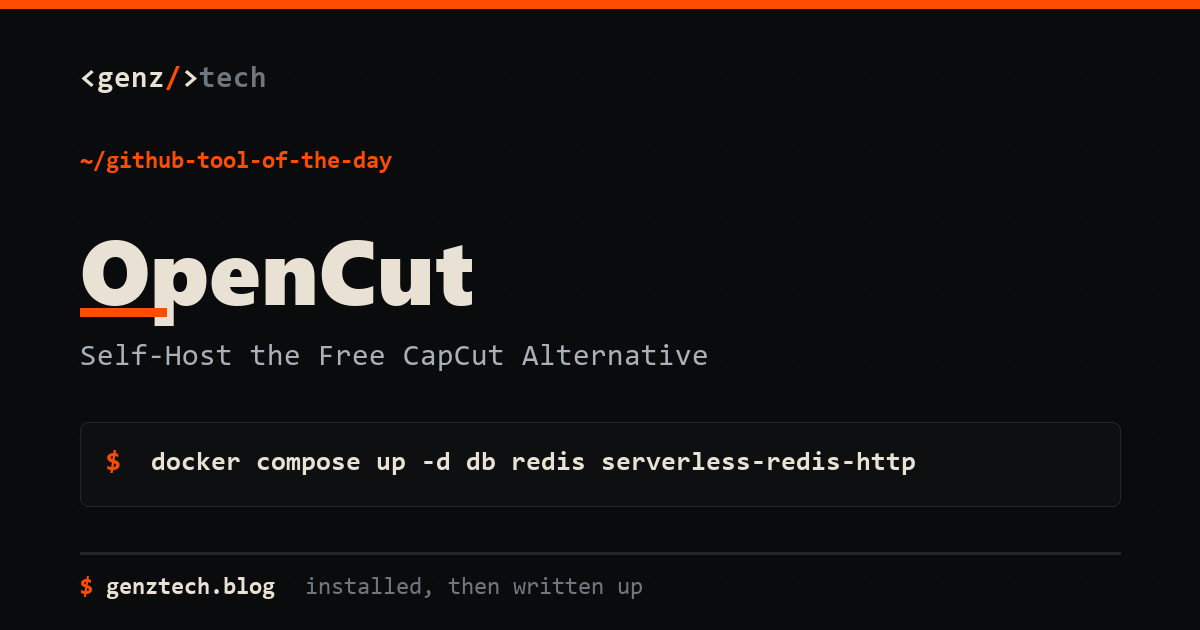 OpenCut Setup: Self-Host the Free CapCut Alternative, Tutorials explainer