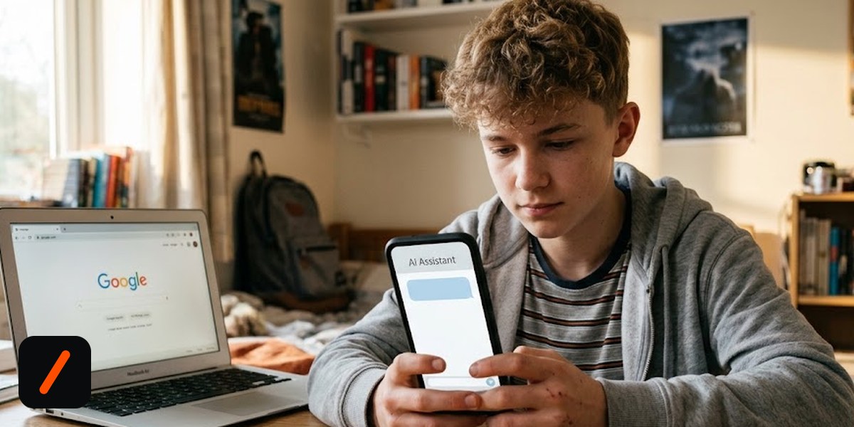 Study: Young Users' Google Search Use Fell 72% to 47% for AI, AI explainer from GENZ TECH