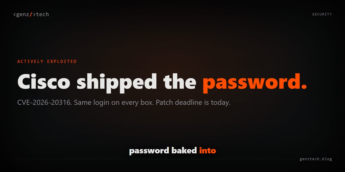 Cisco FMC hardcoded credentials, explained