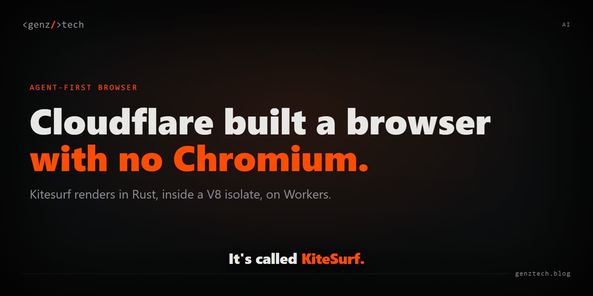Cloudflare's Kitesurf, the browser built for AI agents