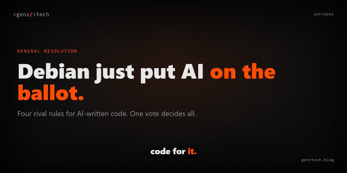 Debian’s four AI proposals, explained