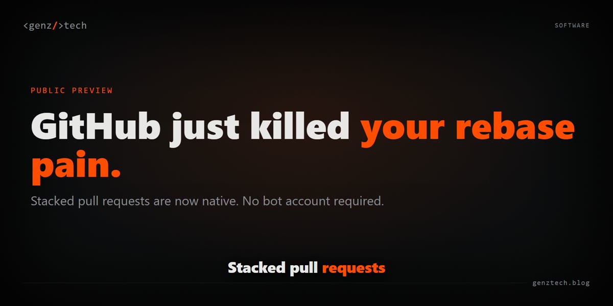 GitHub ships native stacked pull requests