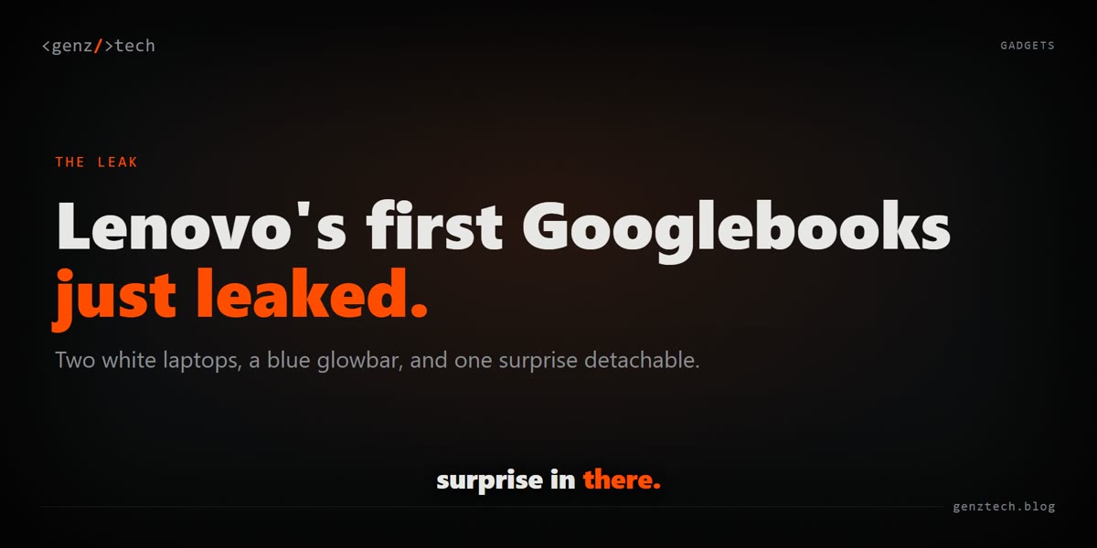 Lenovo's first Googlebooks leaked: what we saw