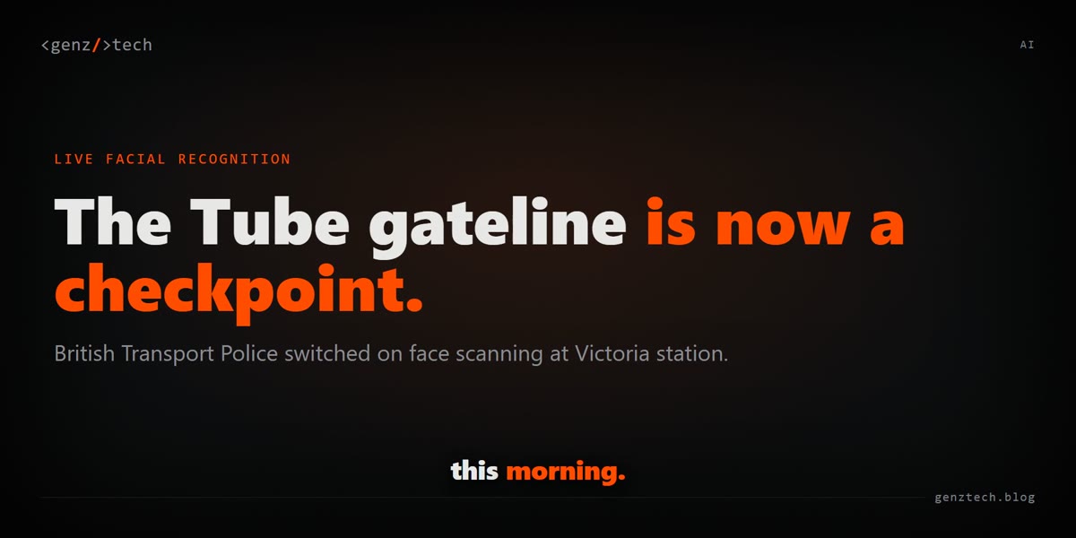 Facial recognition arrives on the London Underground