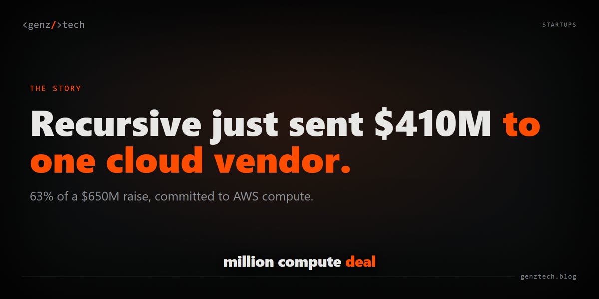 Recursive's $410M AWS compute bet, explained