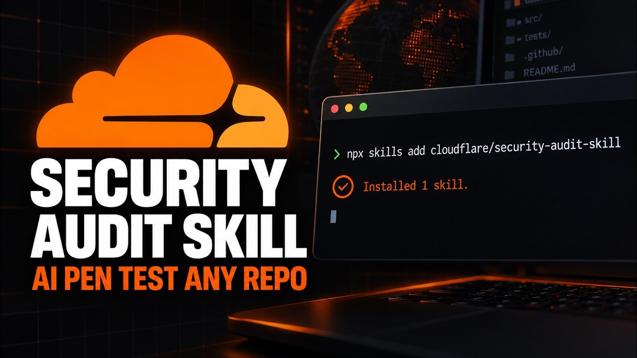 Cloudflare Security Audit Skill Setup: AI Pen Test Any Repo — install command and what it does
