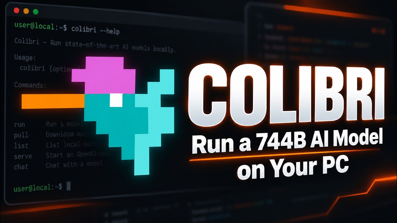 Colibri Setup: Run a 744B AI Model on Your Own PC — install command and what it does