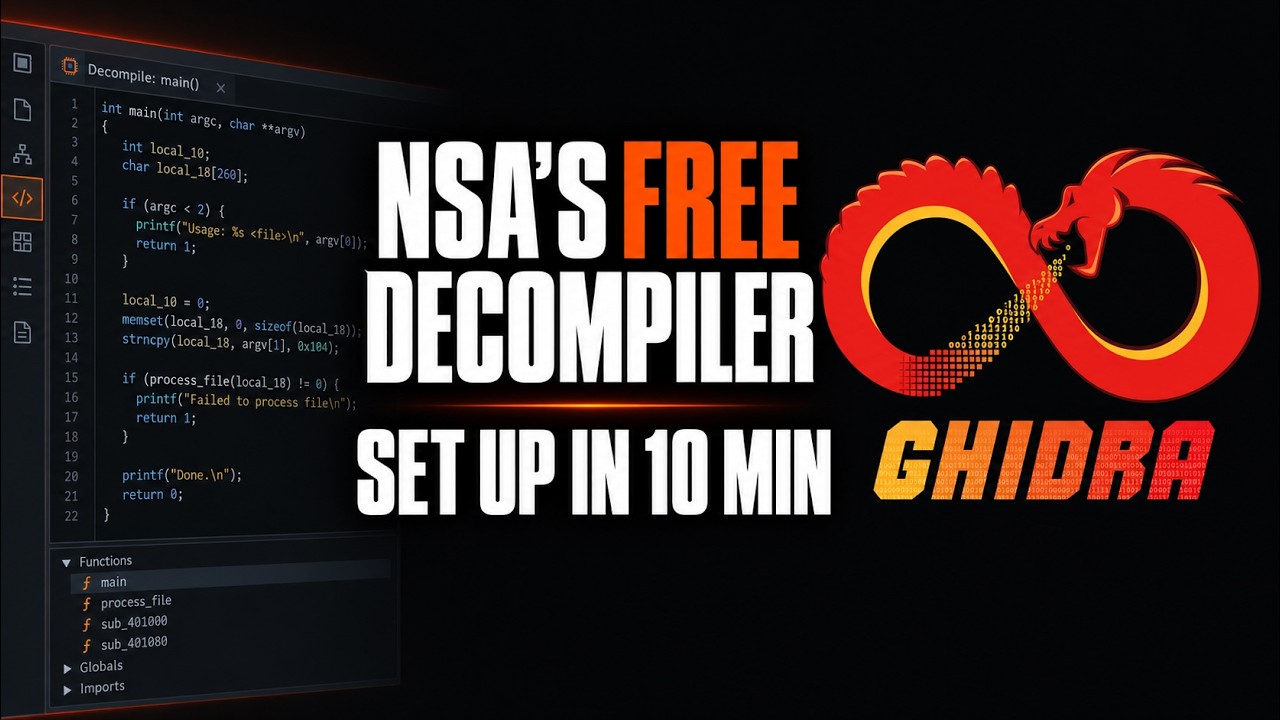 Ghidra Setup: NSA's Free Decompiler on Windows, Mac and Linux — install command and what it does