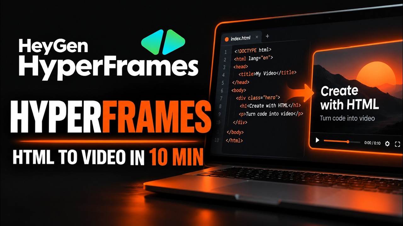 HyperFrames Setup: Turn HTML Into Rendered Video — install command and what it does