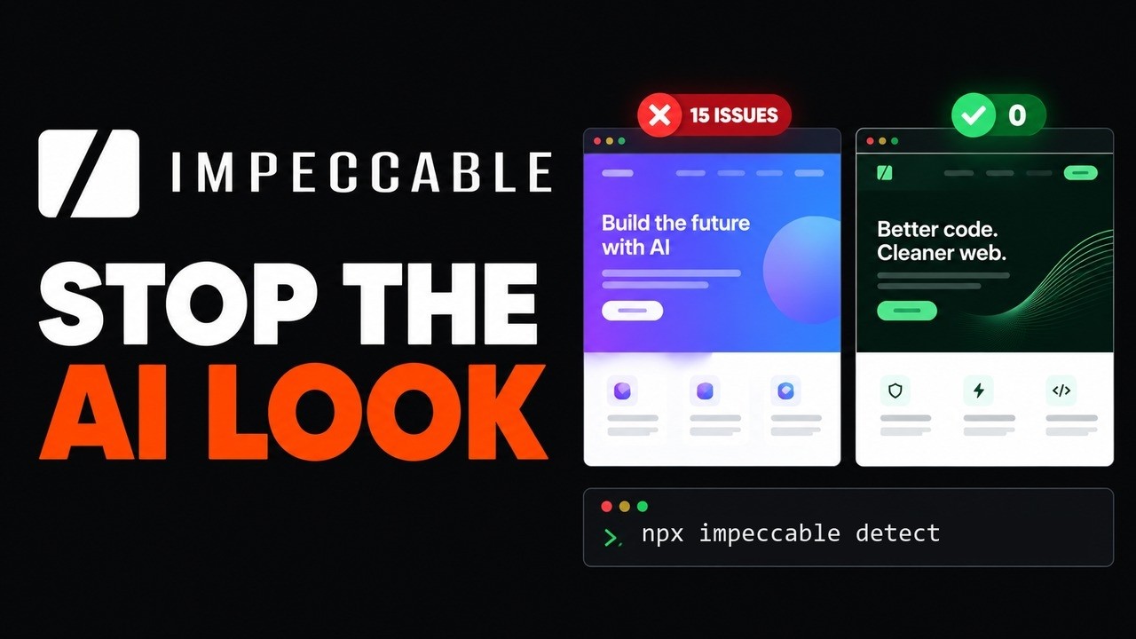 How to Stop AI Agents Building Generic UIs with Impeccable — install command and what it does