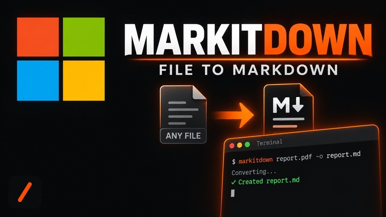 MarkItDown Setup: Convert Any File to Markdown for LLMs — install command and what it does