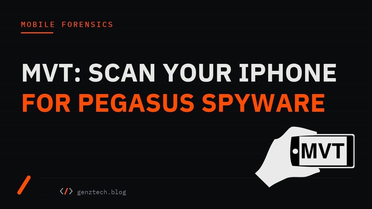MVT Setup: Scan an iPhone Backup for Spyware — install command and what it does
