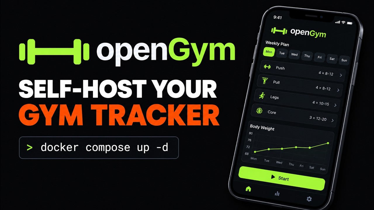 Self-Host openGym: Your Own Workout Tracker with Docker — install command and what it does