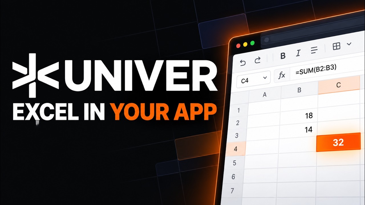 Univer Setup: Embed an Excel-Like Spreadsheet in Your Web App — install command and what it does